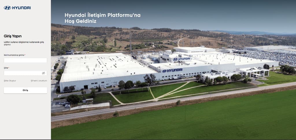 Hyundai (Intraport) — Kurumsal iç portal arayüzü