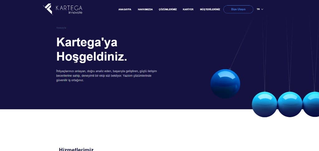 Kartega Site — Şirket web sitesi ve vitrin