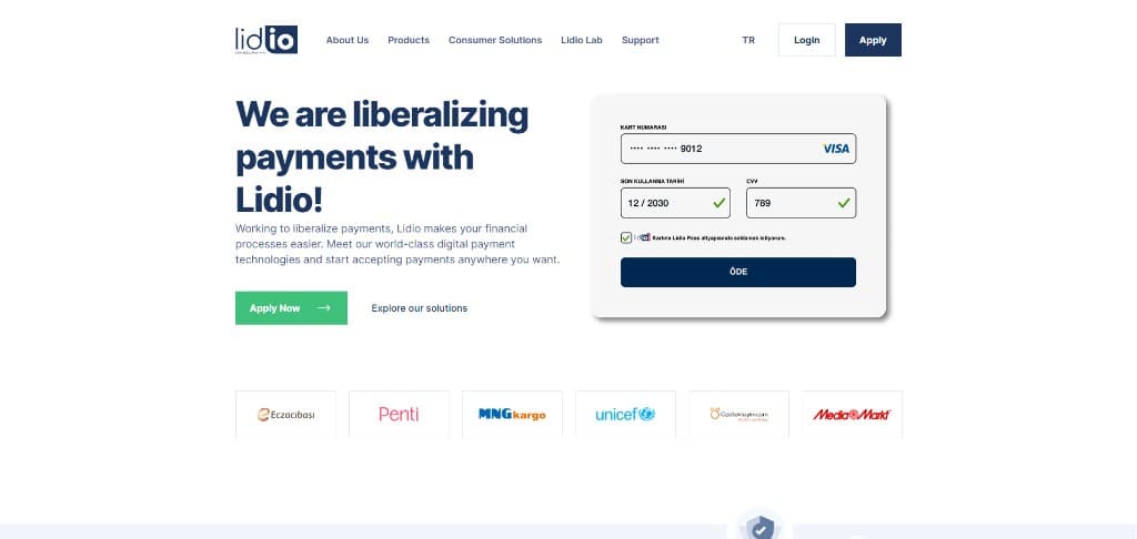 Lidio Site — Kurumsal ödeme sitesi